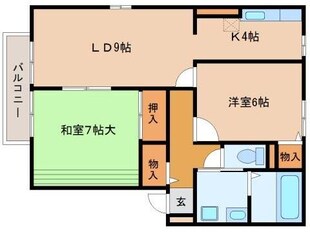 モンテカンパーニャＣ棟の物件間取画像